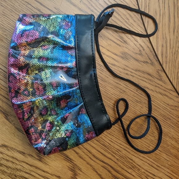 Rainbow color 4" high heels with matching purse - Picture 7 of 7